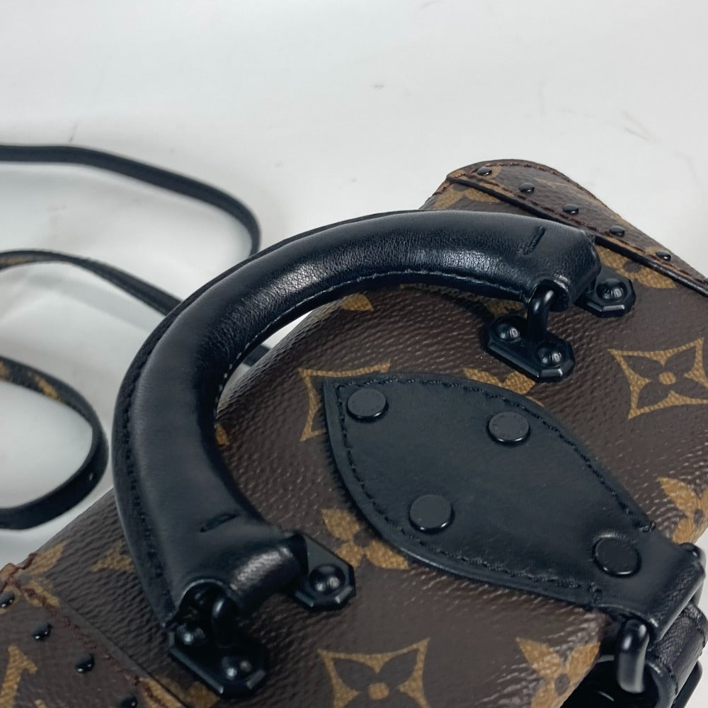 LOUIS VUITTON M43001 モノグラムリバース レオパード カメラボックス 2WAYバッグ ショルダーバッグ バニティバッグ バニティバッグ キャンバス レディース ブラウン