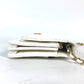 CHANEL Crossbody bag CC CC Mark Frill Chain Wallet Shoulder Bag Long Wallet Leather White/GoldHardware Used