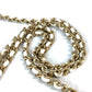 CHANEL Crossbody bag CC CC Mark Frill Chain Wallet Shoulder Bag Long Wallet Leather White/GoldHardware Used