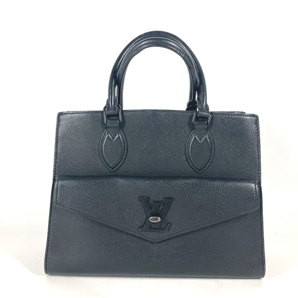 LOUIS VUITTON M55845 トートバッグ ショルダーバッグ ロックミー トートPM 2WAYバック ハンドバック 斜め掛け カバン ハンドバッグ グレインカーフレザー レディース ノワール ブラック - brandshop-reference