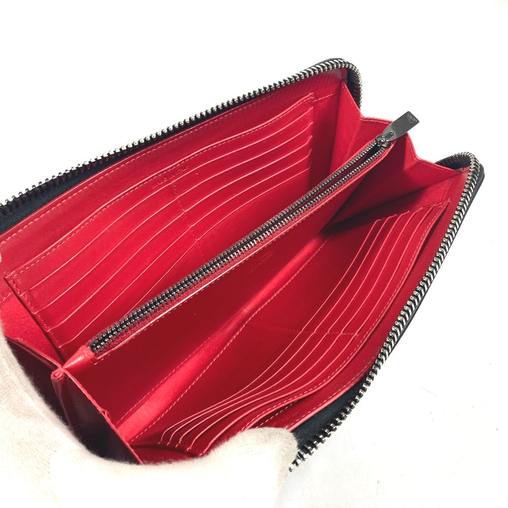 Christian Louboutin 1165043 カバン ハンドバッグ PANETTONE パネトーネ スタッズ トラベルケース 長財布 レザー メンズ ブラック