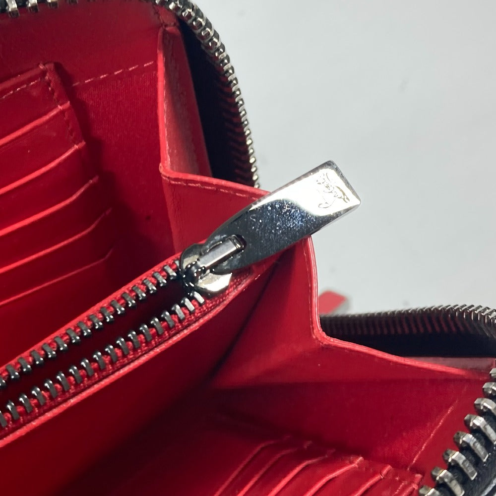 Christian Louboutin 1165043 カバン ハンドバッグ PANETTONE パネトーネ スタッズ トラベルケース 長財布 レザー メンズ ブラック