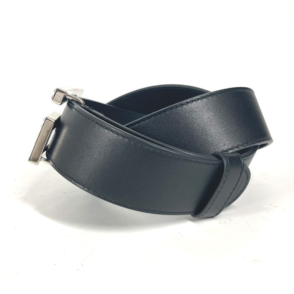 GUCCI 550106 Sequined GG Logo Crystal Trouser Belt Leather Belt Women's Black