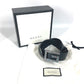 GUCCI 550106 Sequined GG Logo Crystal Trouser Belt Leather Belt Women's Black