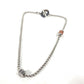 HERMES Meri-Mero Chain Necklace, Buffalo Horn, Women's, Silver