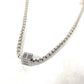 HERMES Meri-Mero Chain Necklace, Buffalo Horn, Women's, Silver