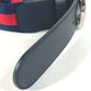GUCCI 411924 GG Interlocking G Belt, Accessory, Pants Belt, Leather/Canvas, Women's, Navy