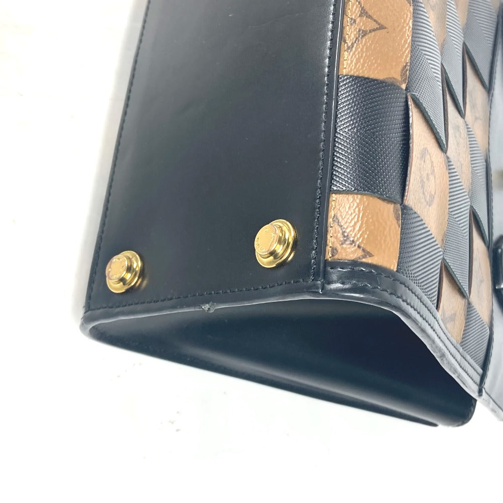 LOUIS VUITTON M53252 モノグラムリバース シティスティーマーPM 2WAYバッグ カバン 斜め掛け ハンドバッグ ショルダーバッグ レザー レディース ブラウン
