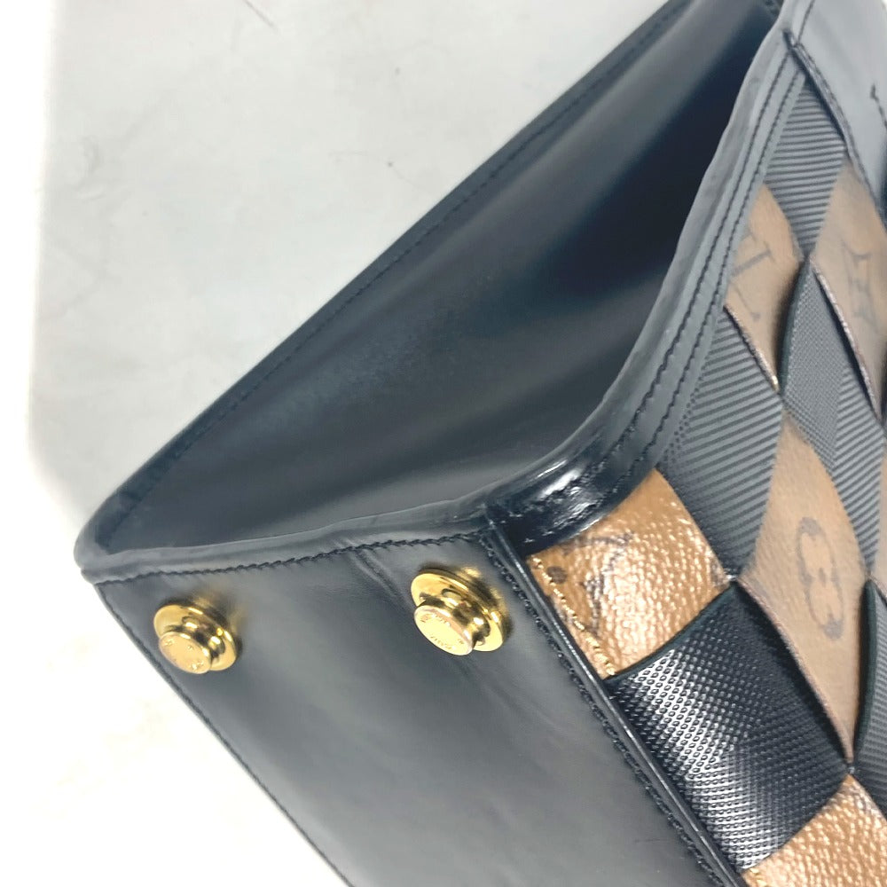 LOUIS VUITTON M53252 モノグラムリバース シティスティーマーPM 2WAYバッグ カバン 斜め掛け ハンドバッグ ショルダーバッグ レザー レディース ブラウン