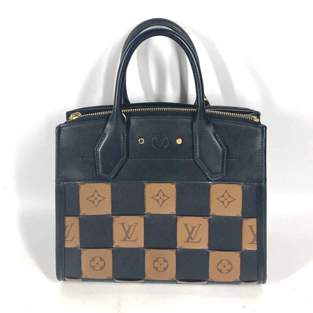 LOUIS VUITTON M53252 モノグラムリバース シティスティーマーPM 2WAYバッグ カバン 斜め掛け ハンドバッグ ショルダーバッグ レザー レディース ブラウン