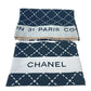 CHANEL 大判 ロゴ ポーチ付き インテリア ひざかけ ブランケット ウール レディース ブラック