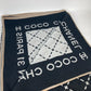 CHANEL 大判 ロゴ ポーチ付き インテリア ひざかけ ブランケット ウール レディース ブラック
