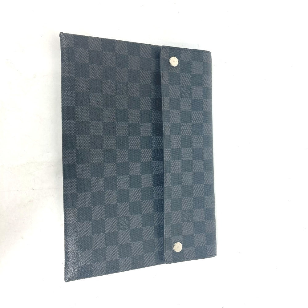 LOUIS VUITTON N60255 ダミエグラフィット アルファ トリプルポーチ カバン 3つセット 長財布 カードケース クラッチバッグ ダミエグラフィットキャンバス メンズ ブラック
