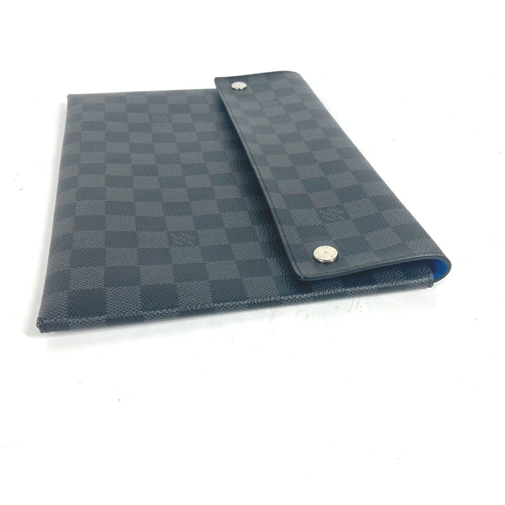 LOUIS VUITTON N60255 ダミエグラフィット アルファ トリプルポーチ カバン 3つセット 長財布 カードケース クラッチバッグ ダミエグラフィットキャンバス メンズ ブラック
