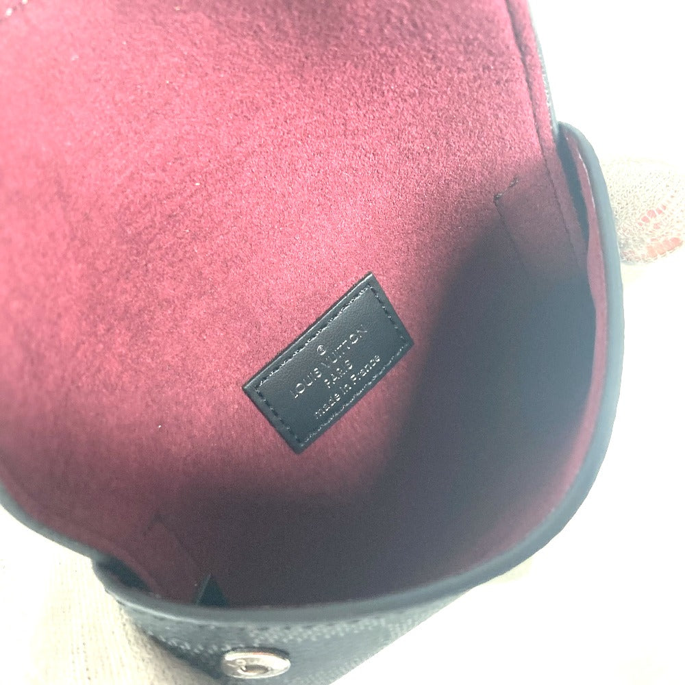 LOUIS VUITTON N60255 ダミエグラフィット アルファ トリプルポーチ カバン 3つセット 長財布 カードケース クラッチバッグ ダミエグラフィットキャンバス メンズ ブラック