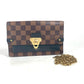LOUIS VUITTON N60221 ダミエ ポルトフォイユ・ヴァヴァン チェーン チェーンウォレット ショルダーバッグ 斜め掛け 長財布 ダミエキャンバス レディース ノワール ブラウン