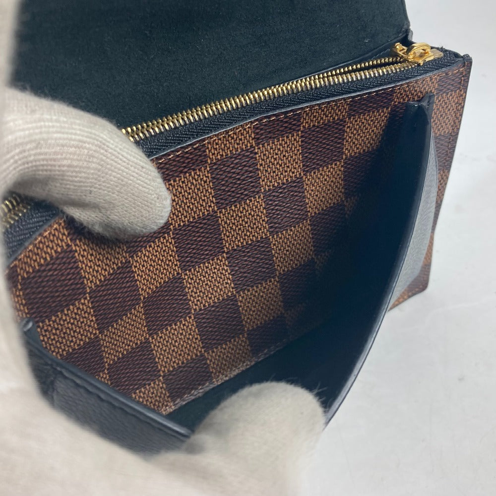 LOUIS VUITTON N60221 ダミエ ポルトフォイユ・ヴァヴァン チェーン チェーンウォレット ショルダーバッグ 斜め掛け 長財布 ダミエキャンバス レディース ノワール ブラウン