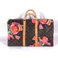 LOUIS VUITTON M48605 モノグラム・ローズ キーポル50 旅行バッグ トラベルバッグ カバン ボストンバッグ モノグラムキャンバス レディース ブラウン