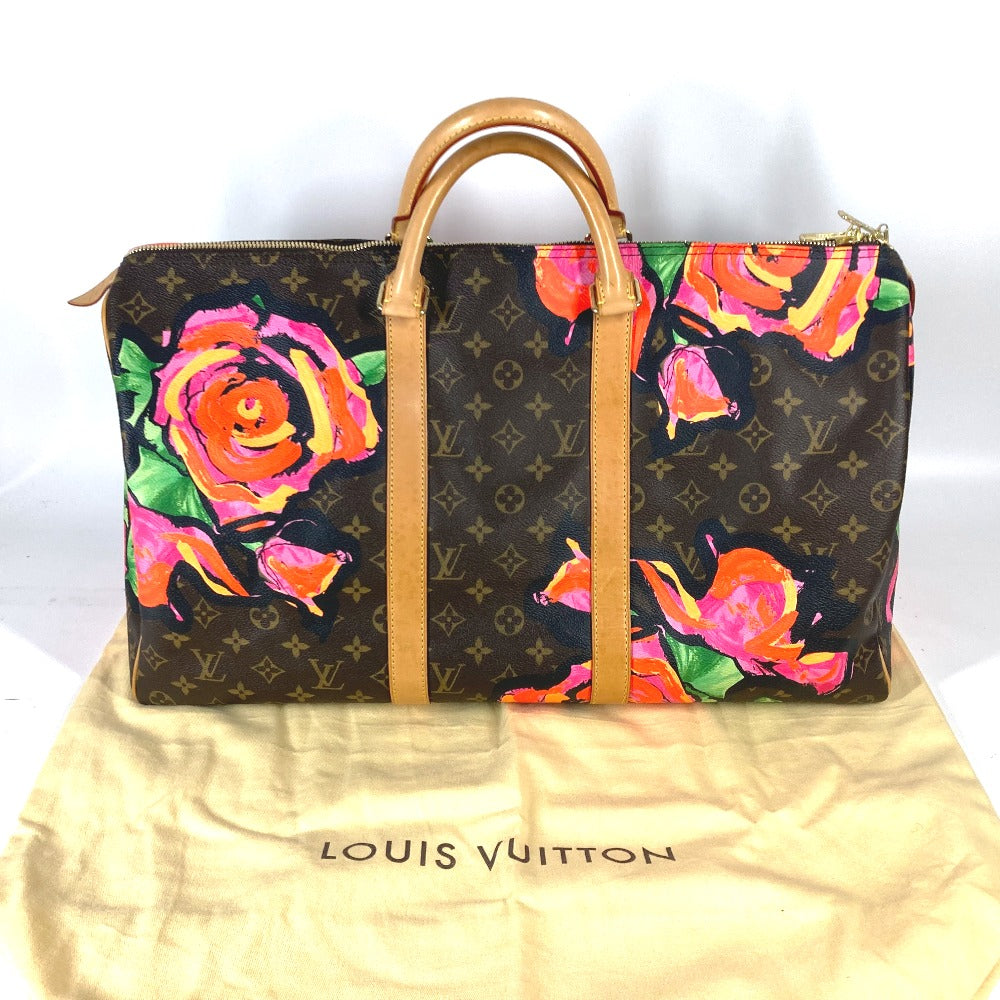 LOUIS VUITTON M48605 モノグラム・ローズ キーポル50 旅行バッグ トラベルバッグ カバン ボストンバッグ モノグラムキャンバス レディース ブラウン