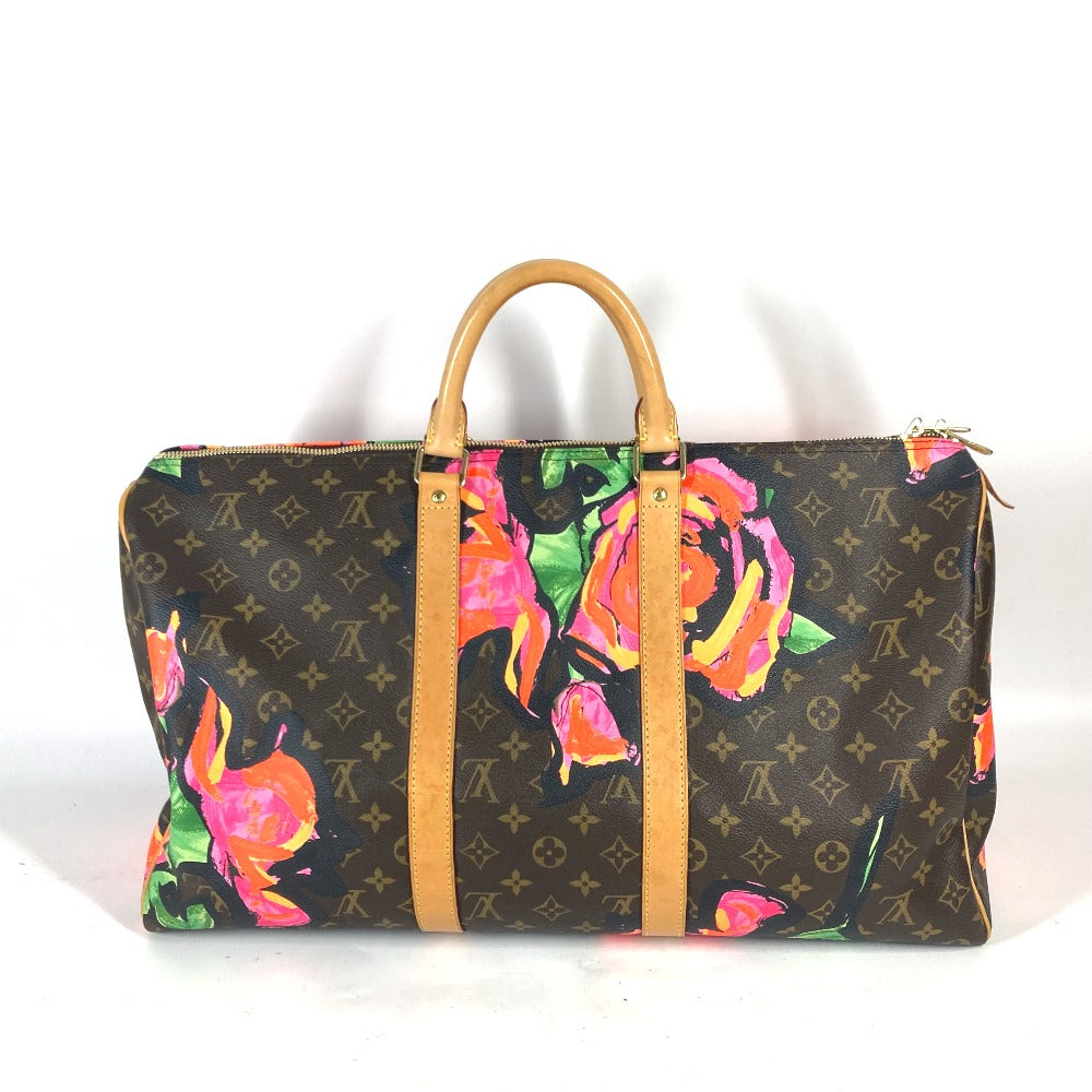 LOUIS VUITTON M48605 モノグラム・ローズ キーポル50 旅行バッグ トラベルバッグ カバン ボストンバッグ モノグラムキャンバス レディース ブラウン