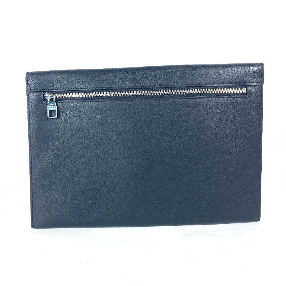 LOUIS VUITTON M62250 LVロゴ ポシェット エンベロップ カバン セカンドバッグ レターケース クラッチバッグ トリヨンレザー メンズ ノワール ブラック