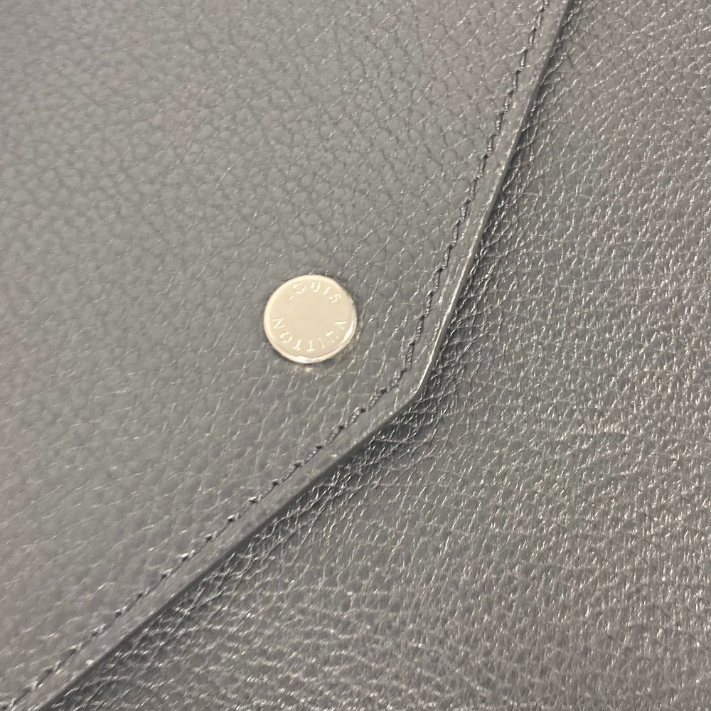 LOUIS VUITTON M62250 LVロゴ ポシェット エンベロップ カバン セカンドバッグ レターケース クラッチバッグ トリヨンレザー メンズ ノワール ブラック