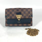 LOUIS VUITTON N60221 ダミエ ポルトフォイユ・ヴァヴァン チェーン チェーンウォレット ショルダーバッグ 斜め掛け 長財布 ダミエキャンバス レディース ノワール ブラウン