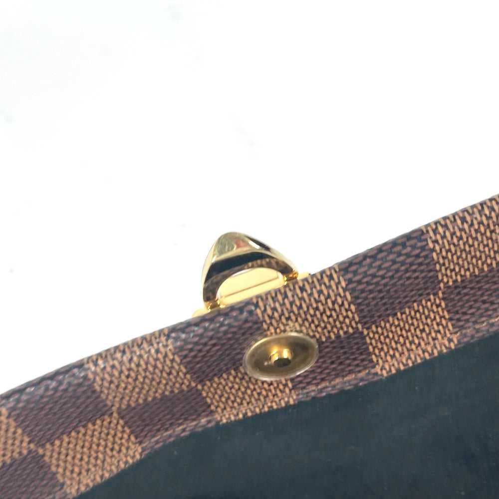 LOUIS VUITTON N60221 ダミエ ポルトフォイユ・ヴァヴァン チェーン チェーンウォレット ショルダーバッグ 斜め掛け 長財布 ダミエキャンバス レディース ノワール ブラウン