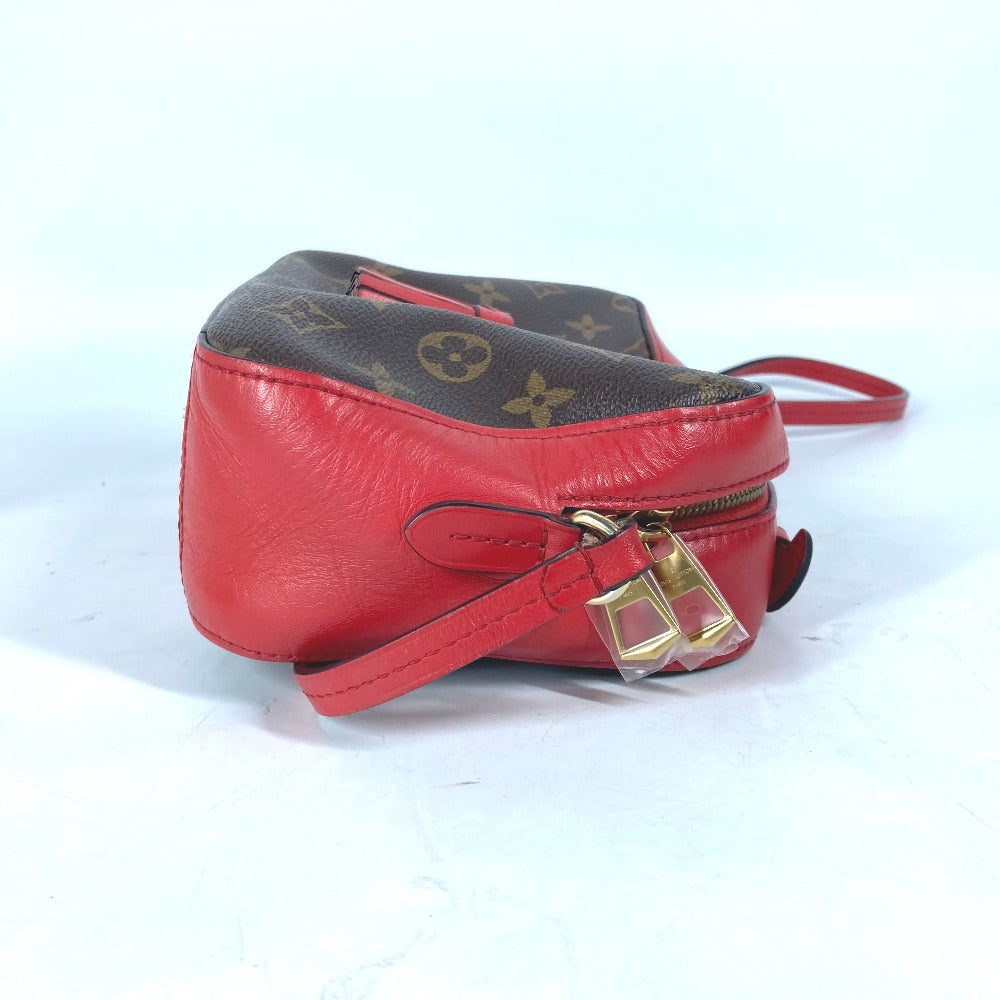 LOUIS VUITTON M43556 Monogram Saintonge Bag, Crossbody Pochette, 2-Way Handbag/Shoulder Bag, Monogram Canvas, Women's, Coquelicot Red