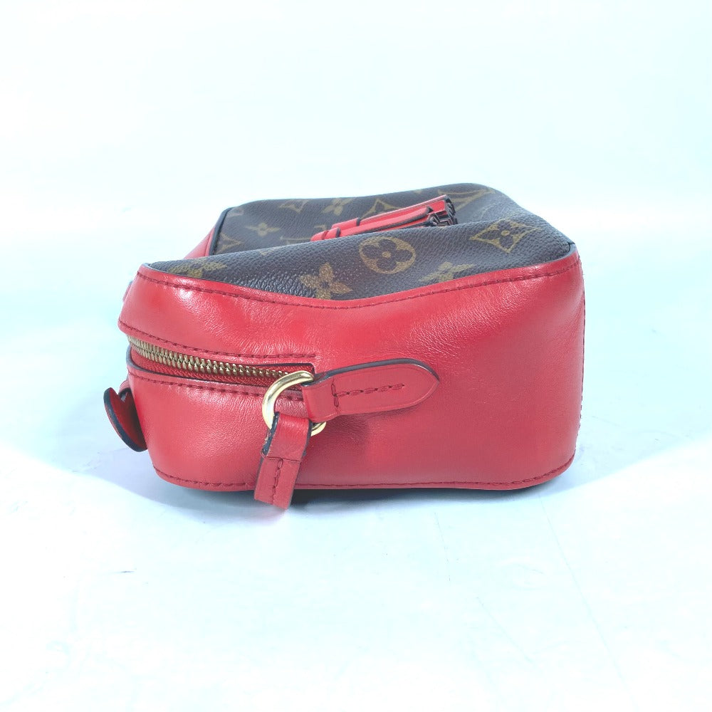 LOUIS VUITTON M43556 Monogram Saintonge Bag, Crossbody Pochette, 2-Way Handbag/Shoulder Bag, Monogram Canvas, Women's, Coquelicot Red