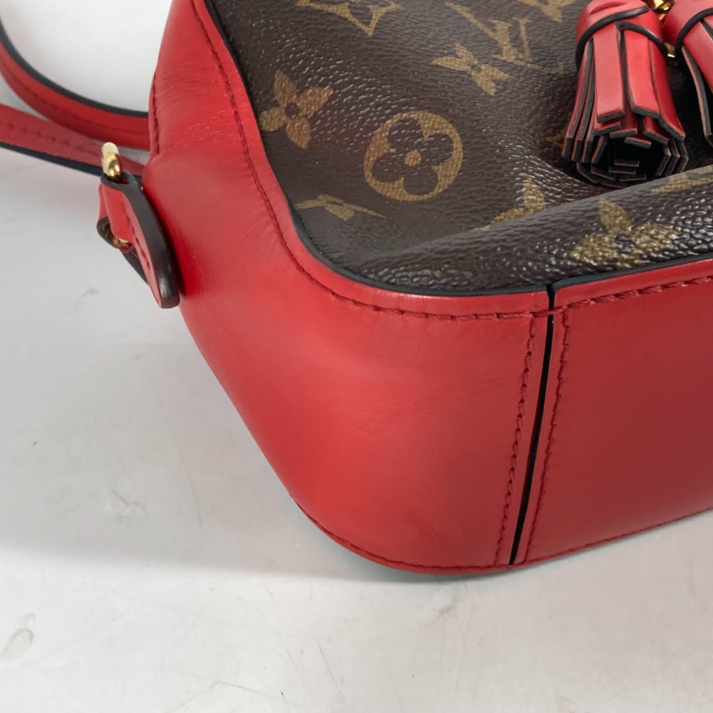 LOUIS VUITTON M43556 Monogram Saintonge Bag, Crossbody Pochette, 2-Way Handbag/Shoulder Bag, Monogram Canvas, Women's, Coquelicot Red