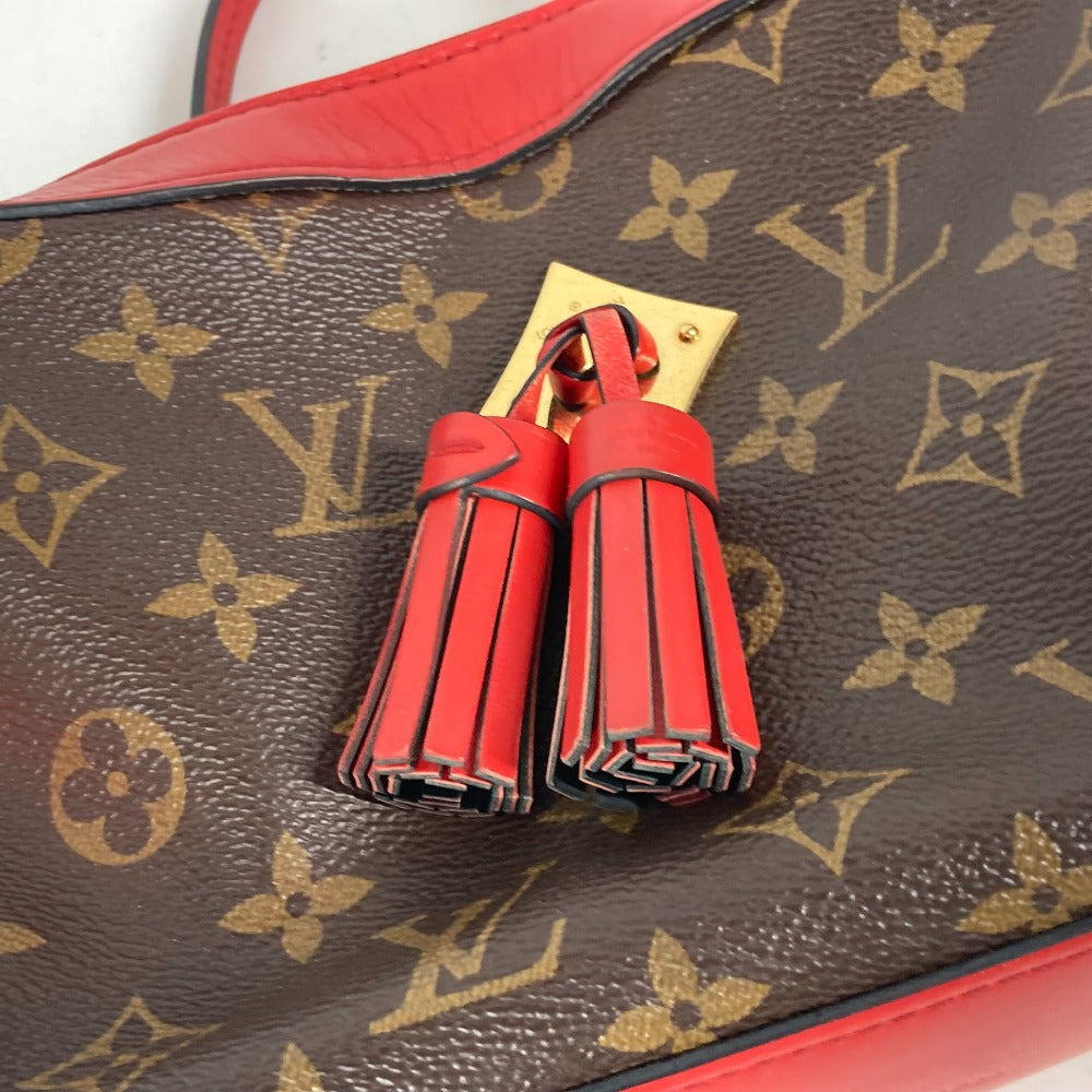 LOUIS VUITTON M43556 Monogram Saintonge Bag, Crossbody Pochette, 2-Way Handbag/Shoulder Bag, Monogram Canvas, Women's, Coquelicot Red