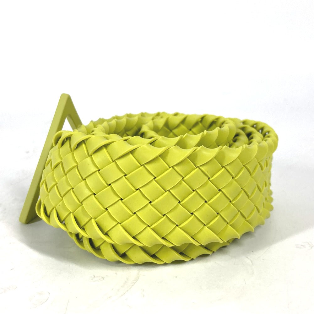 BOTTEGA VENETA 691232 トリアングル 三角 イントレチャート ズボン用ベルト ベルト ラバー ユニセックス キゥイ ライトグリーン系