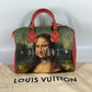 LOUIS VUITTON M43372 マスターズコレクション スピーディ30 モナ リザ ミニボストンバッグ カバン ハンドバッグ レザー/PVC レディース ピンク