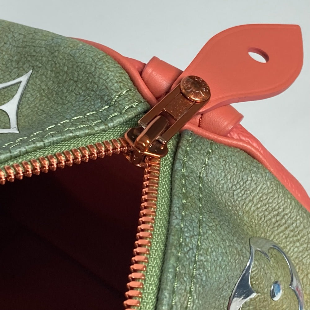 LOUIS VUITTON M43372 マスターズコレクション スピーディ30 モナ リザ ミニボストンバッグ カバン ハンドバッグ レザー/PVC レディース ピンク