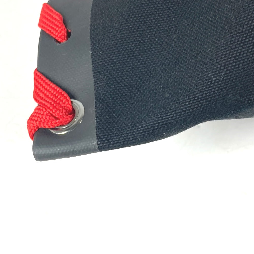 Christian Louboutin 3195149 カバン トートバッグ カバレース CABALACE シューレース 縦型 バイカラー ショルダーバッグ キャンバス レディース ブラック