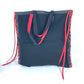 Christian Louboutin 3195149 カバン トートバッグ カバレース CABALACE シューレース 縦型 バイカラー ショルダーバッグ キャンバス レディース ブラック