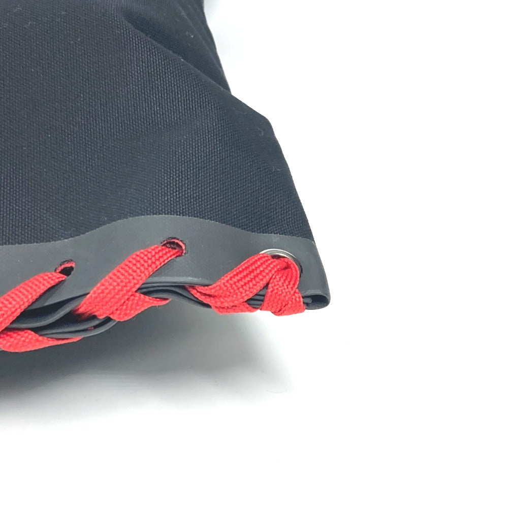 Christian Louboutin 3195149 カバン トートバッグ カバレース CABALACE シューレース 縦型 バイカラー ショルダーバッグ キャンバス レディース ブラック
