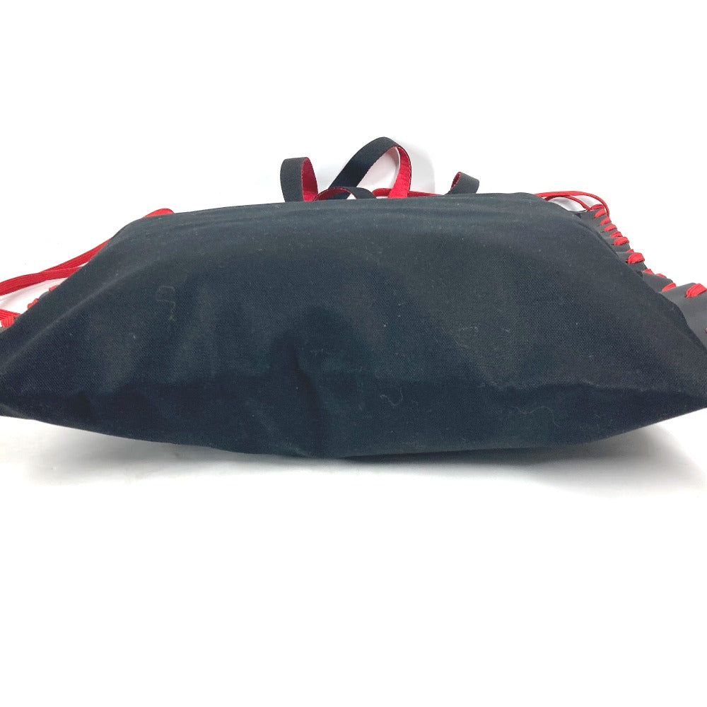 Christian Louboutin 3195149 カバン トートバッグ カバレース CABALACE シューレース 縦型 バイカラー ショルダーバッグ キャンバス レディース ブラック