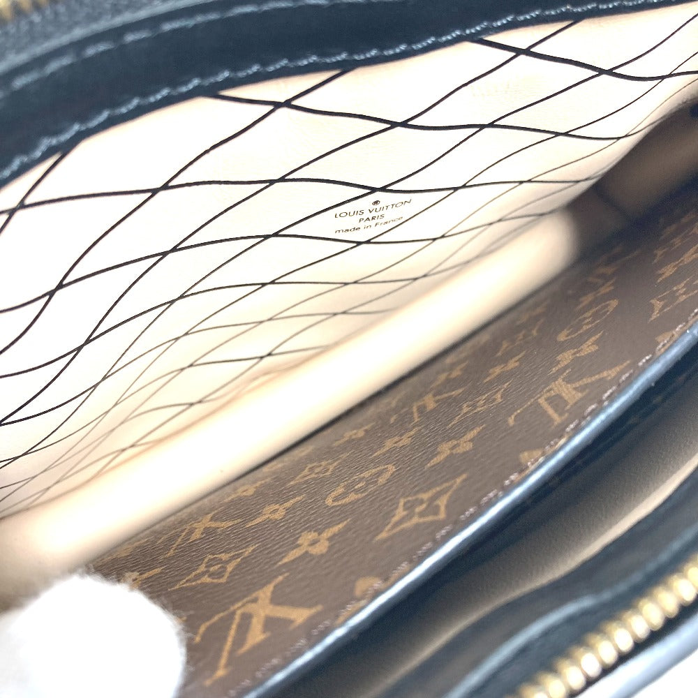 LOUIS VUITTON M43596 Monogram Reverse Trunk Clutch, 2-Way Bag, Crossbody Pochette, Clutch Bag, Shoulder Bag, Monogram Reverse Canvas, Women's, Beige