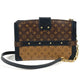 LOUIS VUITTON M43596 Monogram Reverse Trunk Clutch, 2-Way Bag, Crossbody Pochette, Clutch Bag, Shoulder Bag, Monogram Reverse Canvas, Women's, Beige