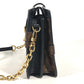 LOUIS VUITTON M43596 Monogram Reverse Trunk Clutch, 2-Way Bag, Crossbody Pochette, Clutch Bag, Shoulder Bag, Monogram Reverse Canvas, Women's, Beige