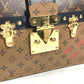 LOUIS VUITTON M43596 Monogram Reverse Trunk Clutch, 2-Way Bag, Crossbody Pochette, Clutch Bag, Shoulder Bag, Monogram Reverse Canvas, Women's, Beige