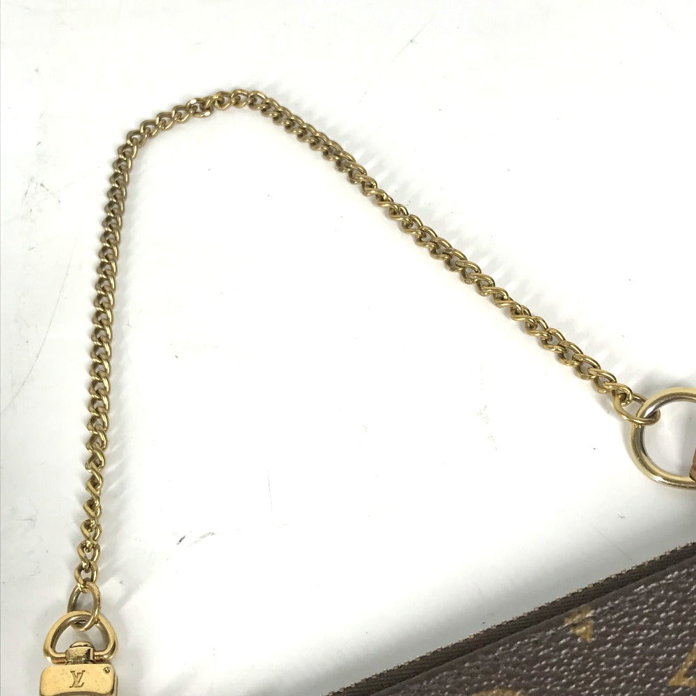 LOUIS VUITTON M60153 モノグラム ミニ・ポシェット アクセソワール T&B チェーンバッグ カバン ハンドバッグ モノグラムキャンバス レディース ブラウン
