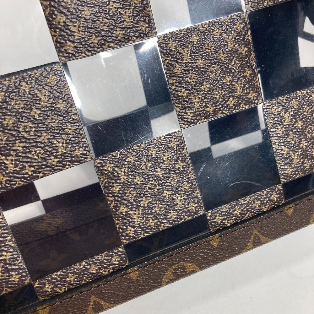 LOUIS VUITTON M20871 モノグラム・チェス スリム・ソフトトランク カバン ポシェット クラッチバッグ 2WAYバッグ ショルダーバッグ キャンバス ユニセックス ブラウン