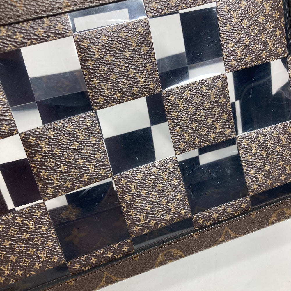 LOUIS VUITTON M20871 モノグラム・チェス スリム・ソフトトランク カバン ポシェット クラッチバッグ 2WAYバッグ ショルダーバッグ キャンバス ユニセックス ブラウン