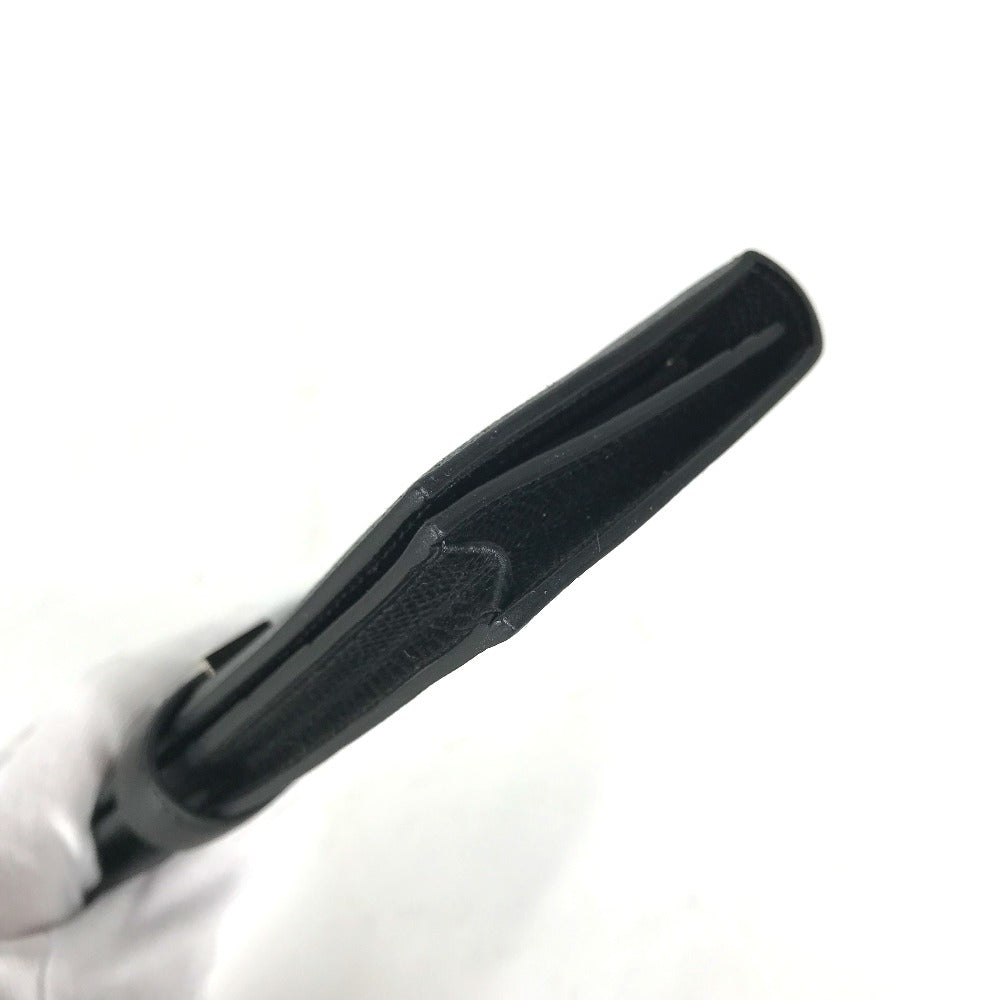 HERMES Hロゴ ベアンスフレ 2つ折り ロングウォレット 長財布 エプソン ユニセックス ブラック