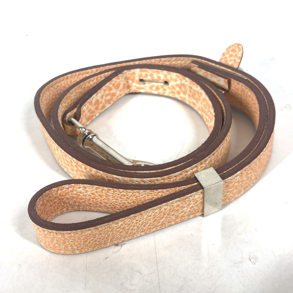 HERMES ドッグリード ダルメシアン ペット 犬 ドッグ リード ブッフルスキッパー ユニセックス オレンジ