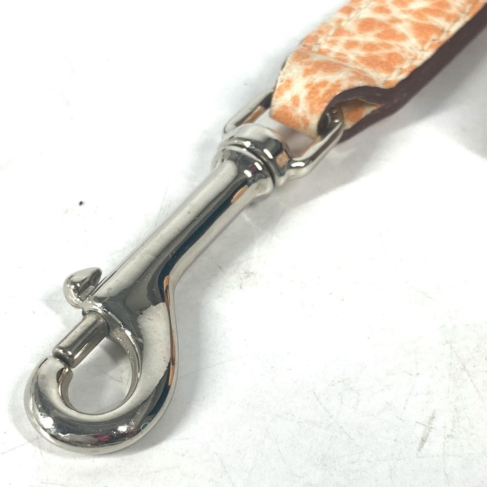 HERMES ドッグリード ダルメシアン ペット 犬 ドッグ リード ブッフルスキッパー ユニセックス オレンジ