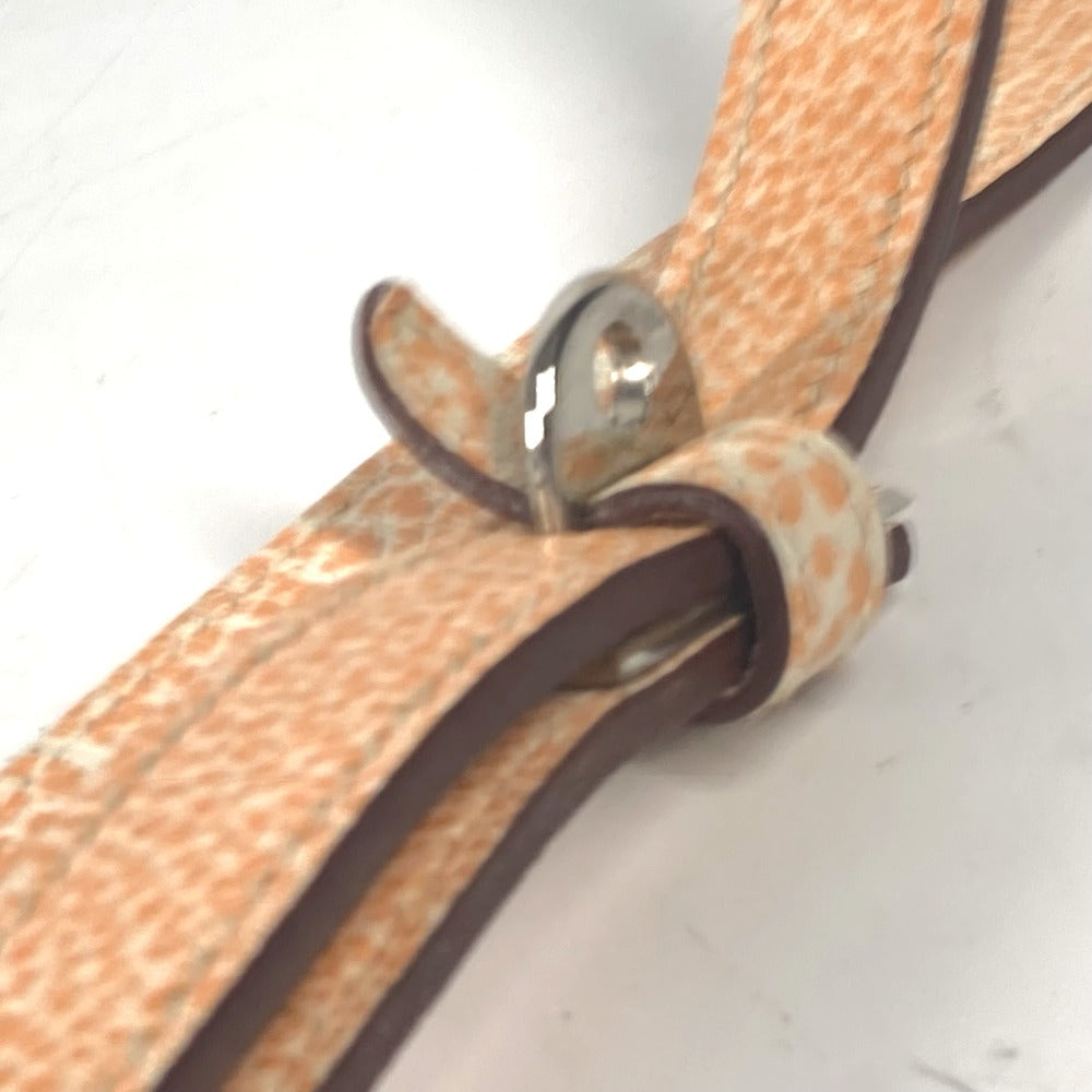 HERMES ドッグリード ダルメシアン ペット 犬 ドッグ リード ブッフルスキッパー ユニセックス オレンジ